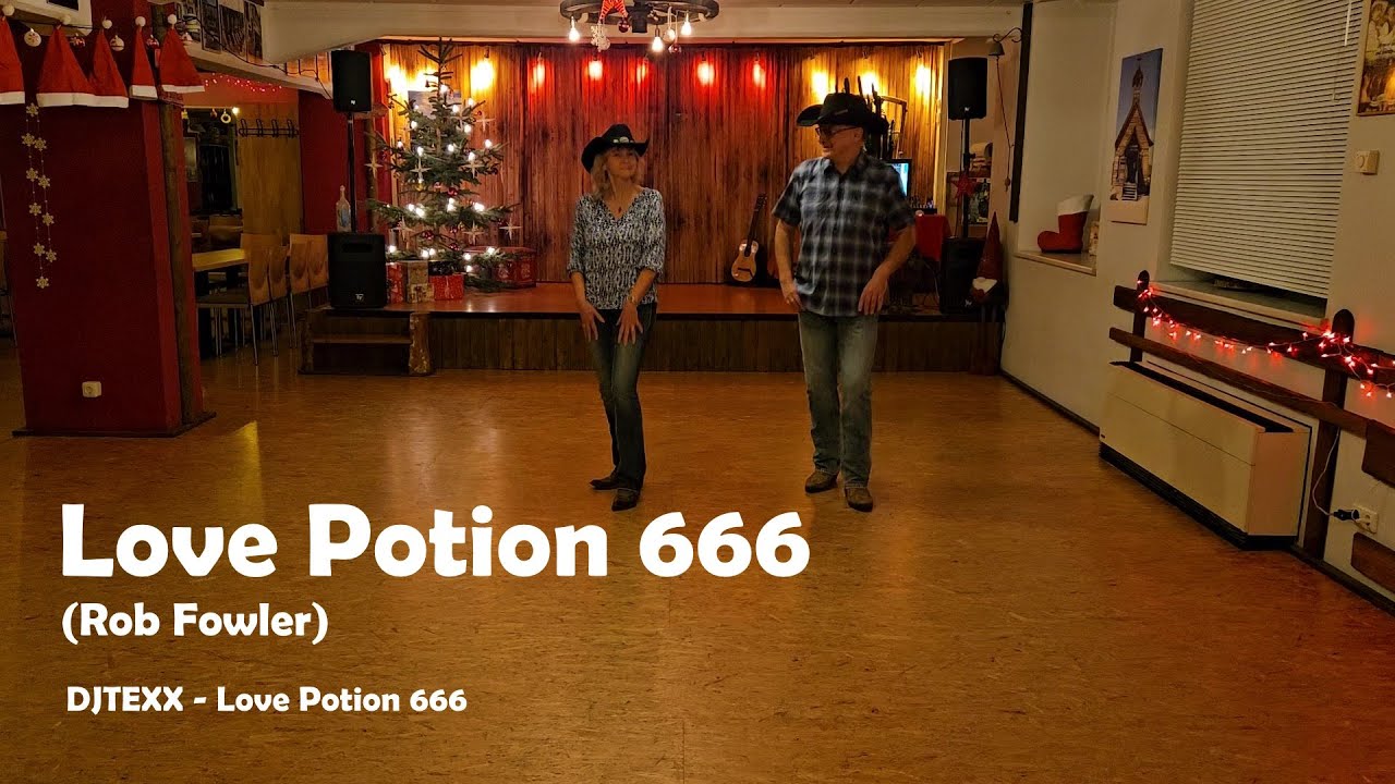Line Dance LOVE POTION 666 (Rob Fowler) Teach / Dance