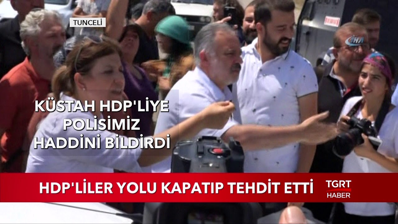 HDP'liler Yolu Kapatıp Tehdit Etti