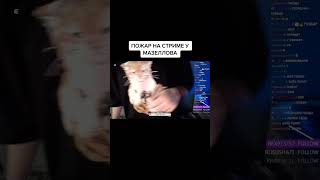 Пожар на стриме у Мазеллова #мазеллов #mzlf #мазелов #пожар #twitch