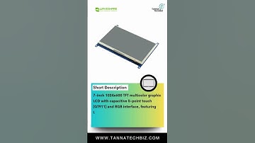 Waveshare 7-Inch HDMI LCD (F) | 1024×600 Capacitive Touchscreen with RGB Interface & Multi-Touch