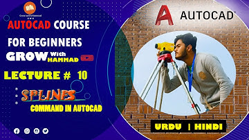 Spline Command In Autocad] How to draw Splines in Autocad?] Autocad Course for Beginners.