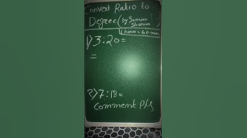 convert ratio to degree 💯💯💯💯 #viral #maths #smartstudy #ytshorts