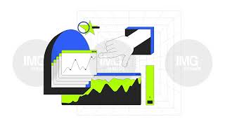 Data analytics 2D onboarding ui animation