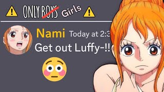 If Luffy Joined Girls Only Sleepover Group...