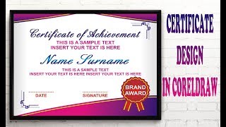 Certificate Design In Corel Draw For Beginners Tutorial Graphic Design 4U