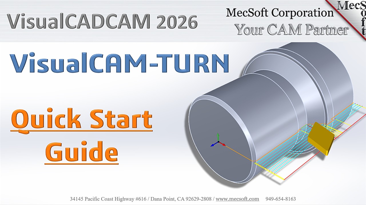 VisualCAD/CAM 2026 TURN Quick Start