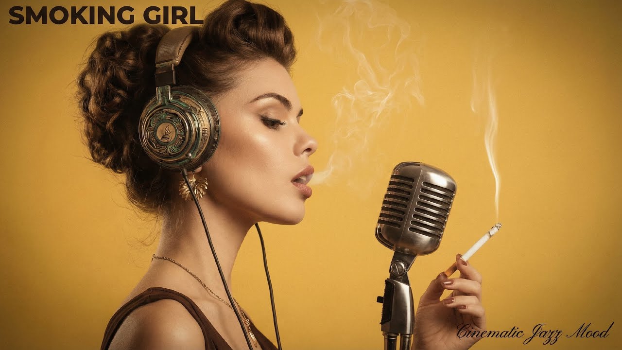 Smoking Girl | Cinematic Jazz Vibes | Vintage Aesthetic
