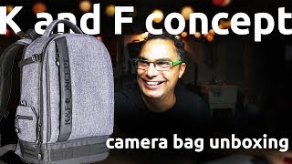 K AND F CONCEPT CAMERA BAG UNBOXING AND FIRST LOOK