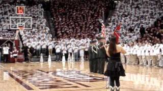 Ruby Jane-Star Spangled Banner National Anthem At Ms State-Ky Game