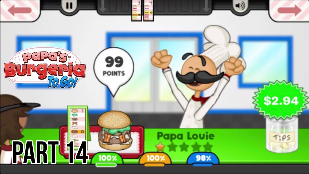 Just made a beautiful burger on Papa's Burgeria To Go! : r/PapaLouies