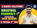 2 Marks Solutions | Industrial Pharmacy 5th Semester | Carewell Pharma | Maharivision