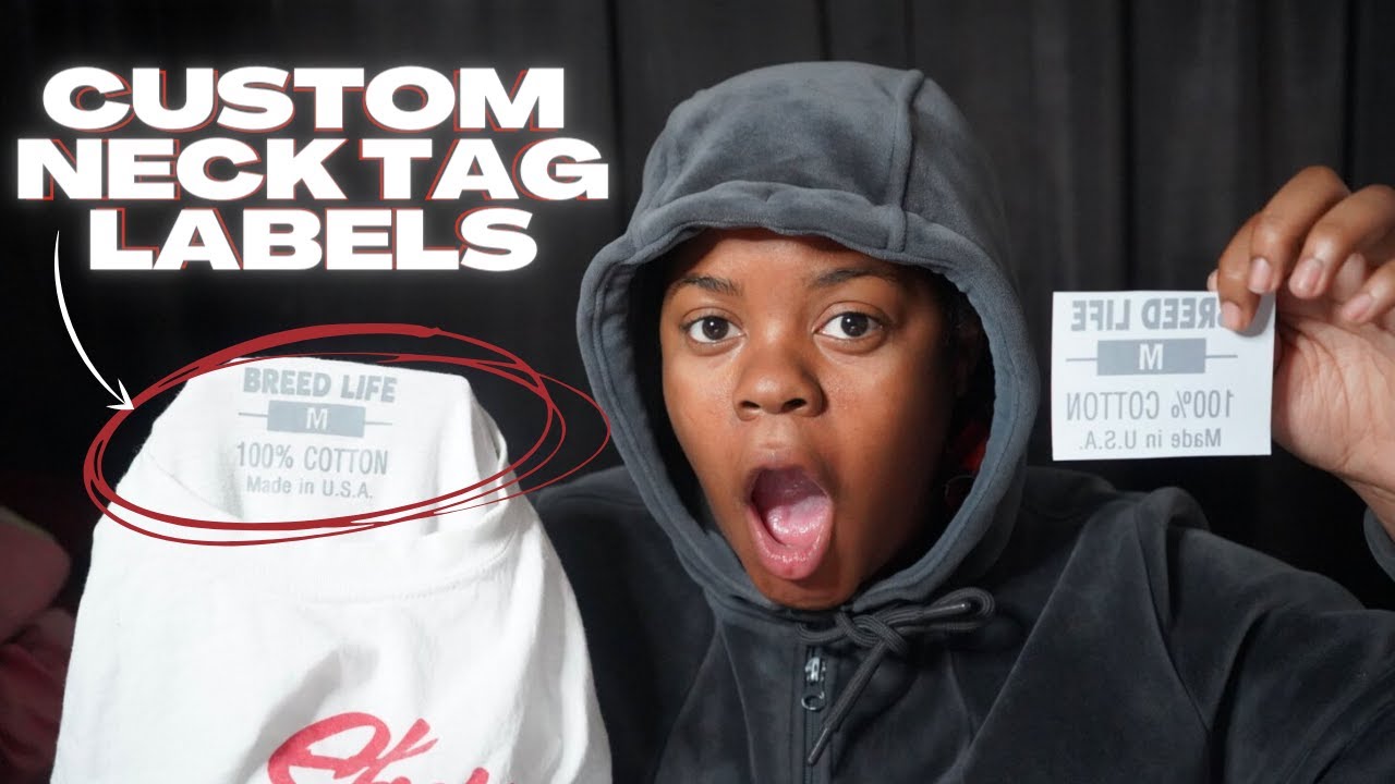 CUSTOM NECK TAG LABELS FOR CLOTHING BRAND YouTube