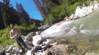 GoPro Swim in North Cascades Along Park Creek Trail