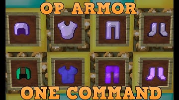 OP ARMOR!!! One Command! Minecraft 1.12