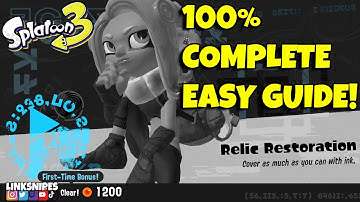 Splatoon 3 | Relic Restoration! | Future Utopia Island | Easy Guide | No Commentary!