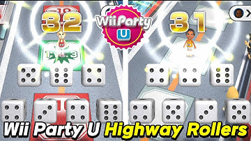 Wii Party U Highway Rollers Gameplay gamora vs Matt vs Hyun-woo vs Paula | AlexgamingTV