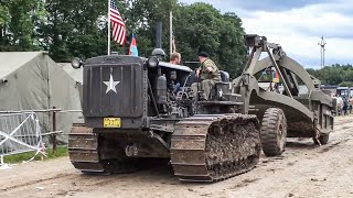 Caterpillar D8 & D7 bulldozers on the move