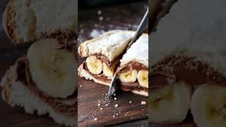 Frozen Nutella and Banana Sandwich ASMR 🍫🍌