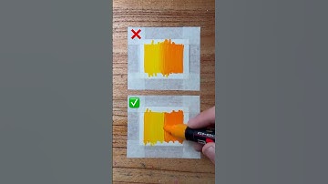 How to Make a Gradient with Paint Markers! 😉✨🎨 #tutorial #art #hack