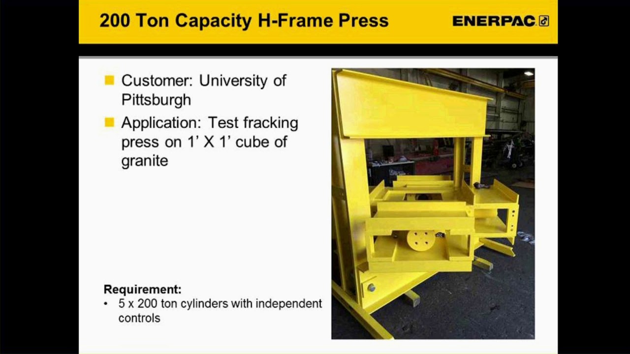 Hydraulic Presses Training Webinar Enerpac Academy YouTube