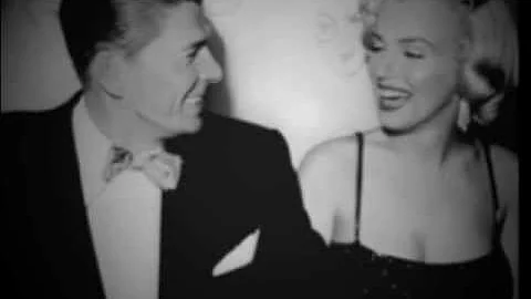 Ronald Reagan flirts with Marilyn Monroe