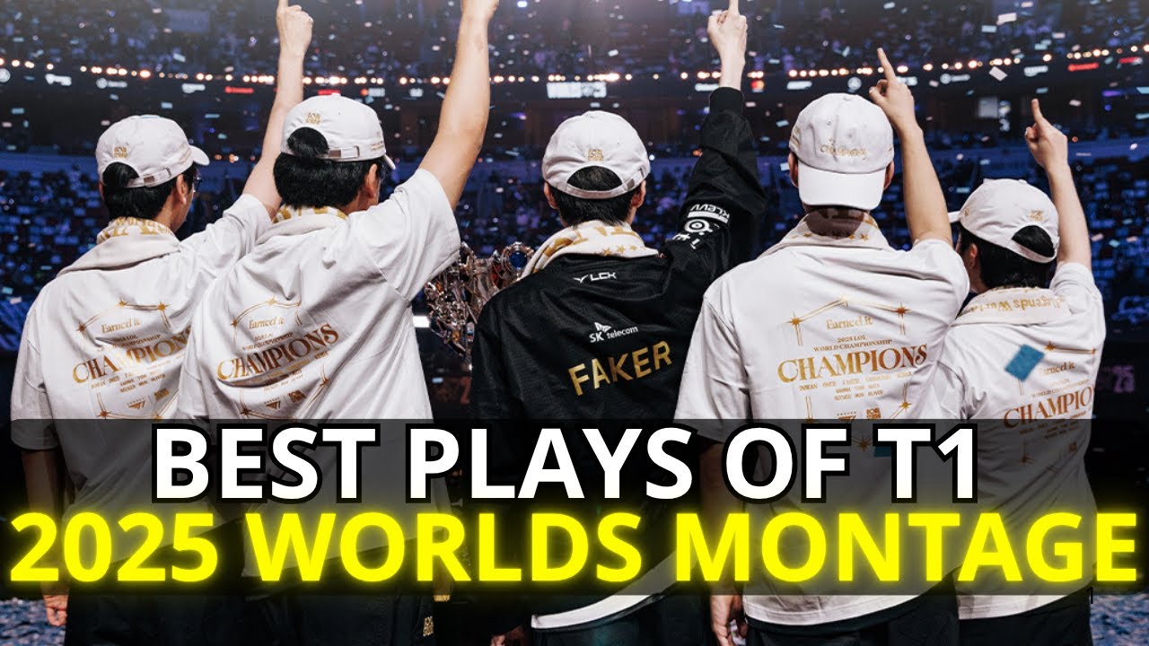 T1 WORLDS CHAMPION 2025 MONTAGE - Best of T1 Worlds 2025 League Of Legends