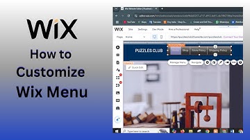 WIX Custom main menu editing