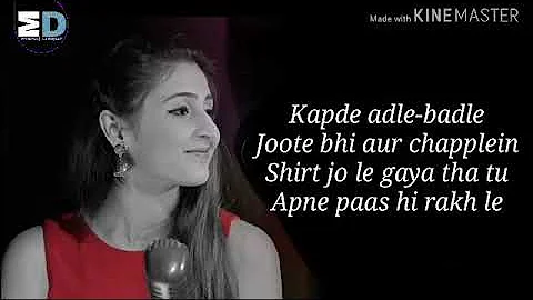 Yaari Hai Female Version Lyrics - Dhavni Bhanushali | Tony kakkar | yaari hai dhavni bhanusha