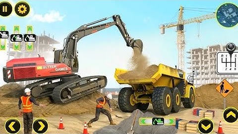 Offroad Bridge Construction 3D - Tunnel Drilling Machine Simulator - Android Gameplay