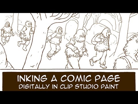 Inking a page from a comic about a lesbian in 16th century Portugal 🖋️ Time-lapse