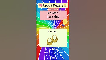 Rebus Puzzle 💡 |  IQ+ | puzzle for kids | riddles for kids |with answers #shorts