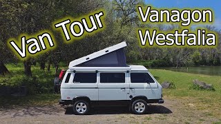 Tour of our 1987 Vanagon Westfalia!  A complete walk through of the exterior and interior.