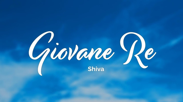 Shiva - Giovane Re (Testo/Lyrics)