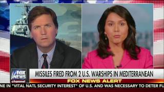 Tulsi speaks to Tucker Carlson on Fox about Syria