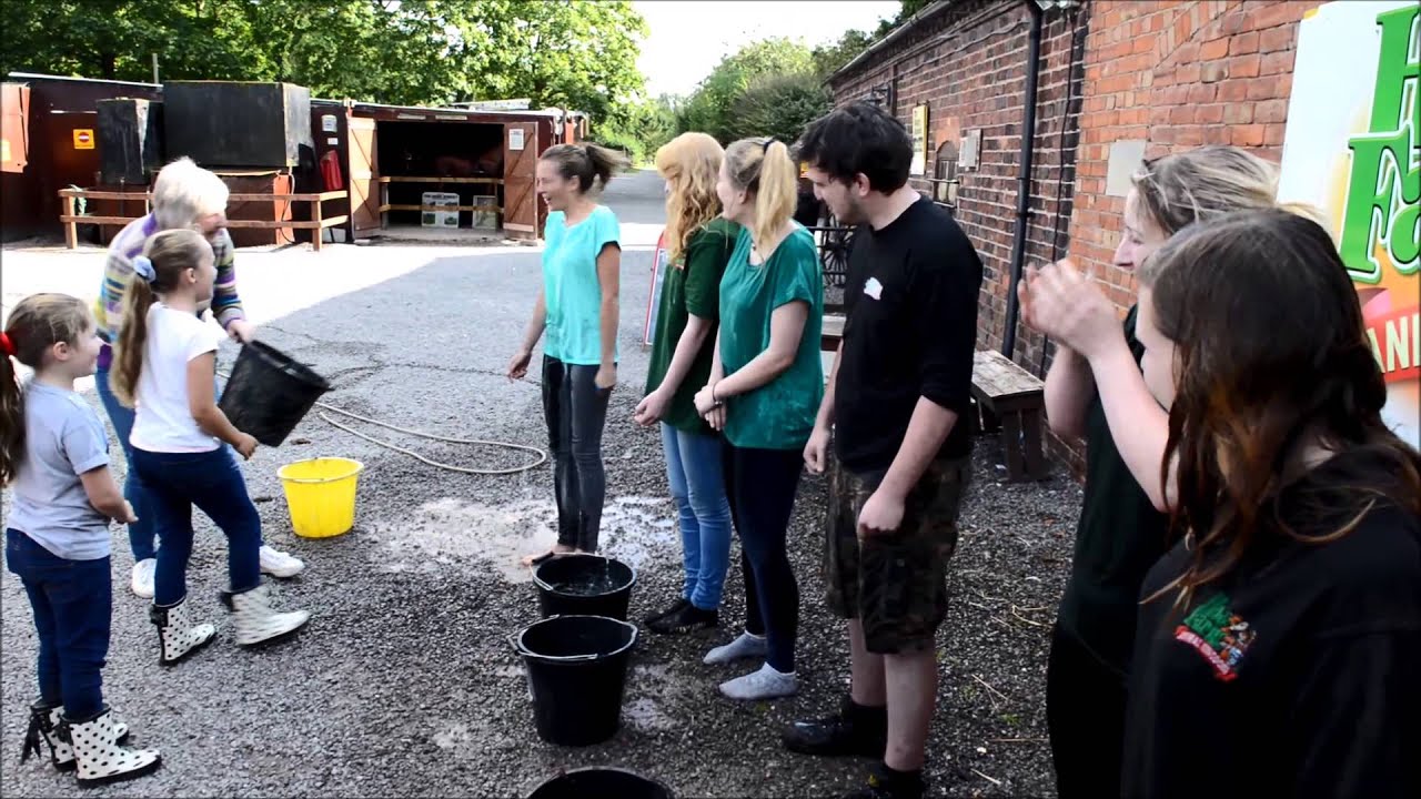 Ice bucket challenge at Hoo Farm - YouTube
