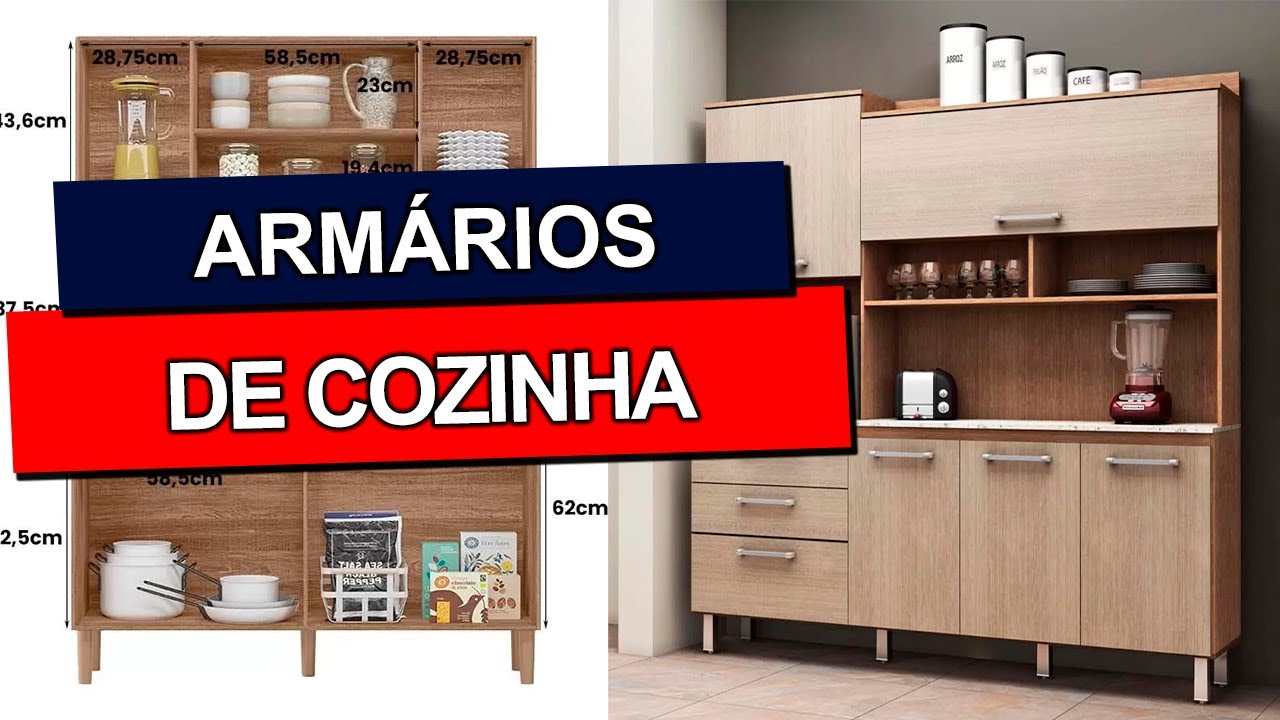 ARMÁRIOS DE COZINHA: 15 Achados com Melhor Custo benefício - YouTube