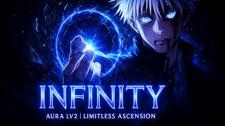 Infinity Unleashed Gojos Limitless Ascension Jjk Epic Dark Rock