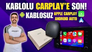 ÜÇÜ BİR ARADA! EN KOLAY KABLOSUZ APPLE CARPLAY ANDROID AUTO VE ANDROID MULTIMEDYA MINI AI BOX !