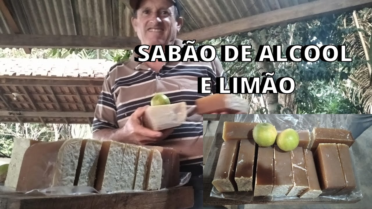 SABÃO DE ÁLCOOL E LIMÃO. MUITO FÁCIL E RÁPIDO DE FAZER.