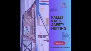 Protect Your Warehouse – Pallet Rack Safety Netting! #WarehouseSafety, #PalletRackNetting #rack