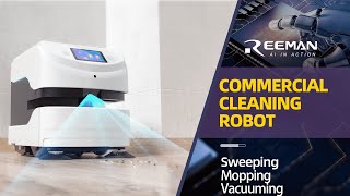 Threeinone Commercial Cleaning Robot For Sweeping Mopping And Scrubbing