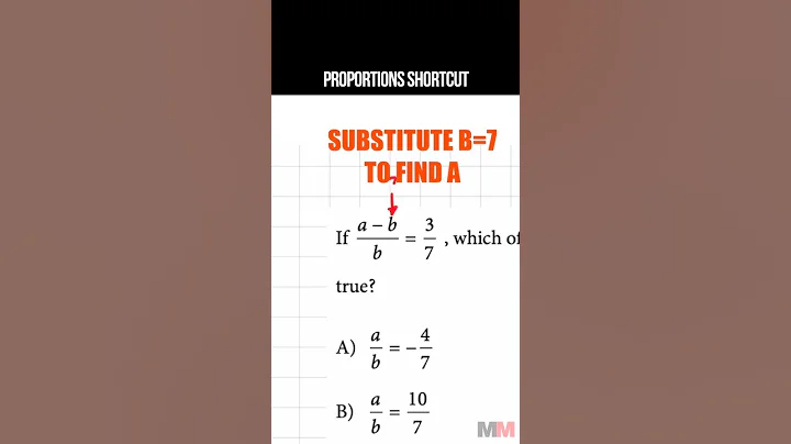 Solving Proportions Shortcut for the SAT Math #shorts