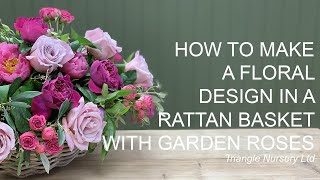 How to Make a Basket Flower Arrangement
