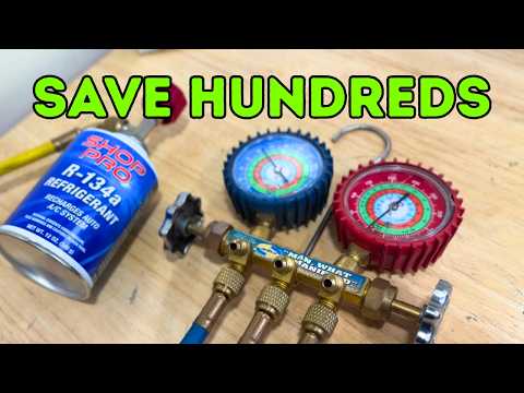 How To PROPERLY Recharge Your Car's A/C & Save BIG.