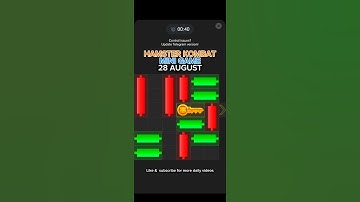28 AUGUST Hamster Kombat Mini Game, Puzzle solved #shorts #hamsterkombat #minigame