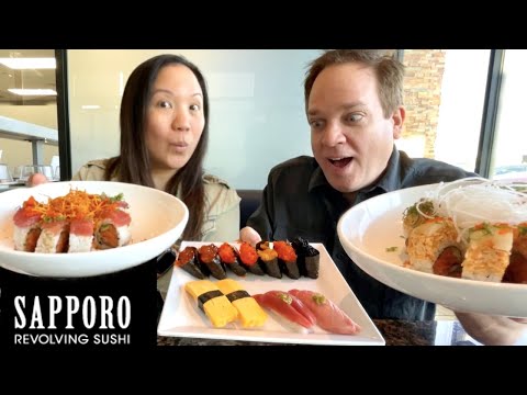 The Ultimate SUSHI Feast! Sapporo Revolving Sushi Las Vegas