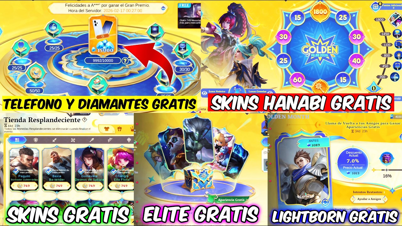 EMPIEZA EL GOLDEN MONTH CON DIAMANTES, SKINS Y TELEFONOS GRATIS! 