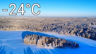 Off Grid Island Life – Wood Stove & Heating in Deep Winter