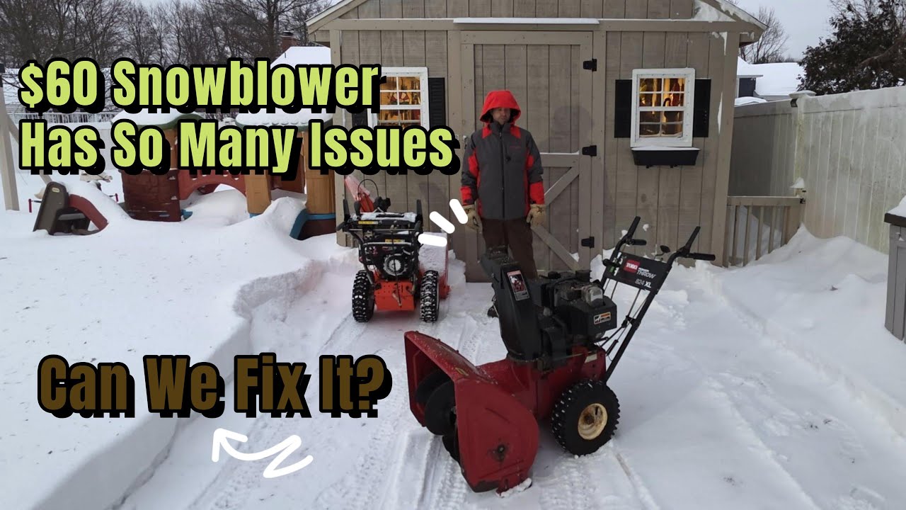 $60 Snowblower Has So Many Issues! Can We Fix It?