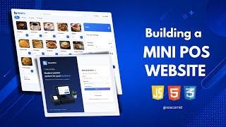 Mini POS Cafe Website | HTML CSS JavaScript (DOM)